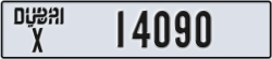 dubai - code - X - number -14090