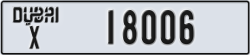 dubai - code - X - number -18006