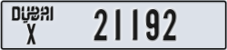 dubai - code - X - number -21192