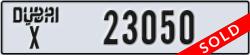 dubai - code - X - number -23050