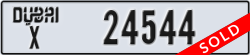 dubai - code - X - number -24544