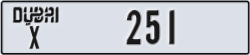 dubai - code - X - number -251