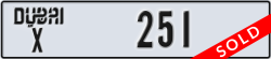 dubai - code - X - number -251