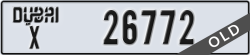 dubai - code - X - number -26772