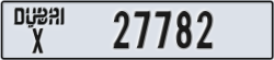 dubai - code - X - number -27782