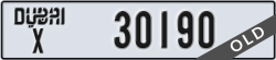 dubai - code - X - number -30190