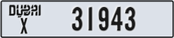 dubai - code - X - number -31943