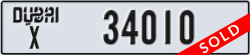 dubai - code - X - number -34010