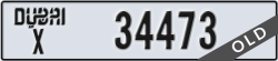 dubai - code - X - number -34473