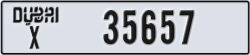 dubai - code - X - number -35657