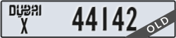 dubai - code - X - number -44142