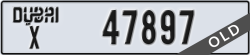 dubai - code - X - number -47897