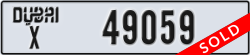 dubai - code - X - number -49059