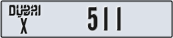 dubai - code - X - number -511