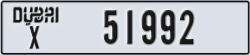 dubai - code - X - number -51913
