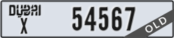 dubai - code - X - number -54567