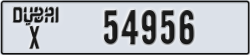 dubai - code - X - number -54956