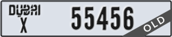 dubai - code - X - number -55456