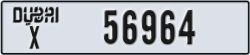 dubai - code - X - number -56964