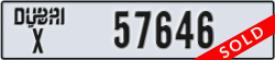 dubai - code - X - number -57646