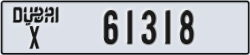 dubai - code - X - number -61318