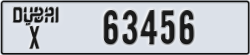 dubai - code - X - number -63456