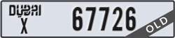dubai - code - X - number -67726
