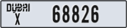 dubai - code - X - number -68826
