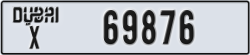 dubai - code - X - number -69876