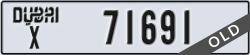 dubai - code - X - number -71691