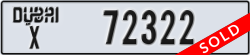 dubai - code - X - number -72322
