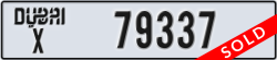 dubai - code - X - number -79337