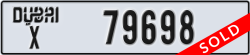 dubai - code - X - number -79698
