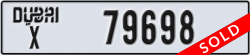dubai - code - X - number -79698