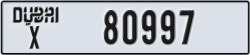 dubai - code - X - number -80918