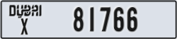 dubai - code - X - number -81766