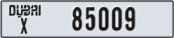 dubai - code - X - number -85009