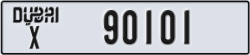 dubai - code - X - number -90101
