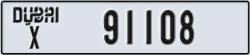 dubai - code - X - number -91108