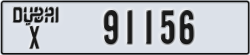 dubai - code - X - number -91156