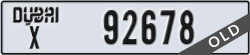 dubai - code - X - number -92678