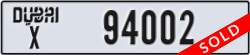 dubai - code - X - number -94002