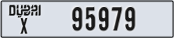 dubai - code - X - number -95979