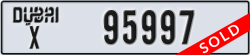 dubai - code - X - number -95997