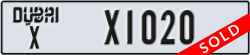 dubai - code - X - number -X1020
