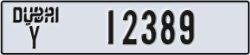 dubai - code - Y - number -12389