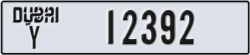 dubai - code - Y - number -12392