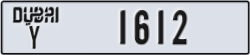 dubai - code - Y - number -1612