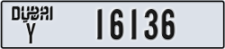 dubai - code - Y - number -16136