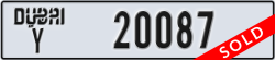 dubai - code - Y - number -20087